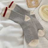 Boogzel Apparel Striped Ribbed Grey Socks, view 3