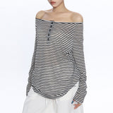 Boogzel Apparel Study Date Henley Top, view 5