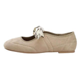 Boogzel Apparel Suede Lace Up Mary Jane Flats, view 4