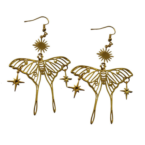 Boogzel Apparel Sun & Butterfly Earrings