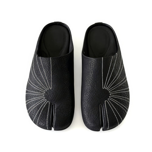 Boogzel Apparel Sun Embroidered Tabi Mule Flats