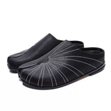 Boogzel Apparel Sun Embroidered Tabi Mule Flats, view 2