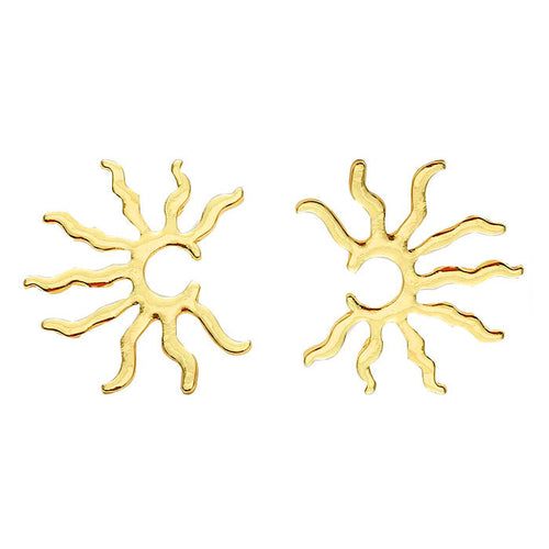 Boogzel Apparel Sun Gold Earrings