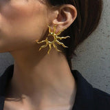 Boogzel Apparel Sun Gold Earrings, view 2