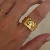Boogzel Apparel Sun Gold Ring, view 4