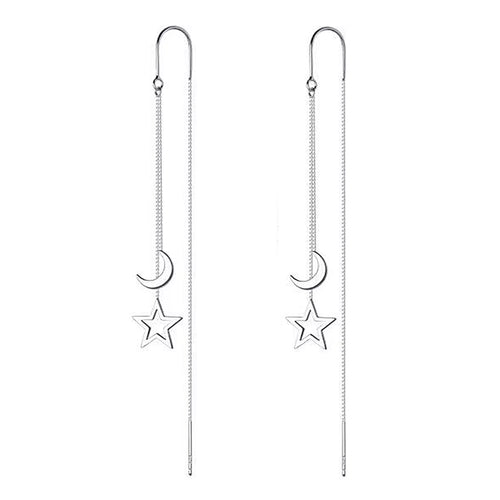 Boogzel Apparel Sun & Moon Dangle Earrings