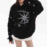 Boogzel Apparel Sun & Moon Rhinestone Hoodie, view 4