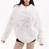 Boogzel Apparel Sun & Moon Rhinestone Hoodie, view 5