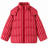 Boogzel Apparel Sunday Stroll Striped Puffer Jacket, view 2