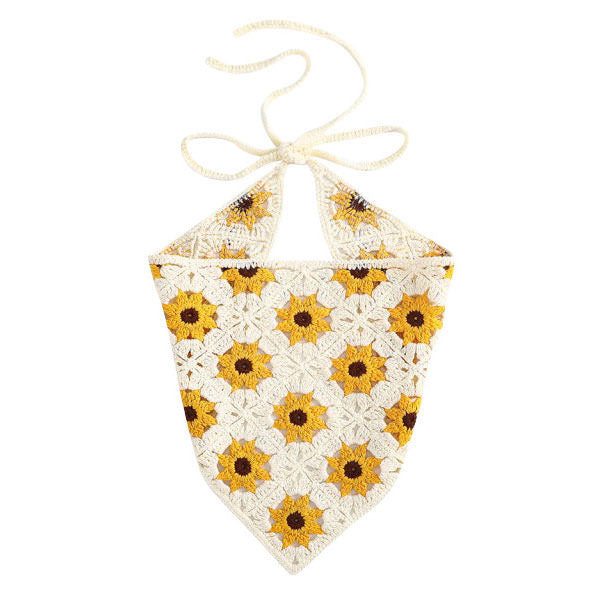 Boogzel Apparel Sunflower Сrochet Hair Scarf