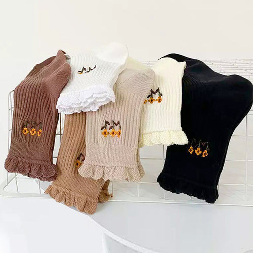 Boogzel Apparel Sunflower Ruffles Socks