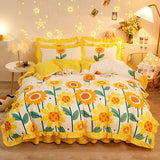Boogzel Apparel Sunflowers Aesthetic Bedding Set, view 2