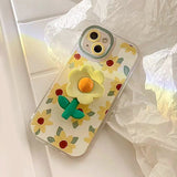 Boogzel Apparel Sunflowers Aesthetic iPhone Case, view 3