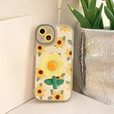 Boogzel Apparel Sunflowers Aesthetic iPhone Case, view 4