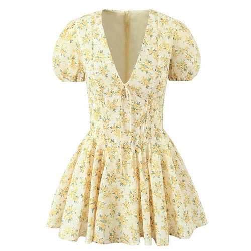 Boogzel Apparel Sunny Afternoon Cottagecore Floral Dress