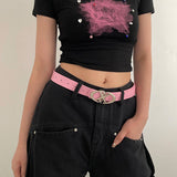 Boogzel Apparel Supernova Star Aesthetic Buckle Belt, view 4