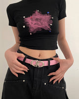 Boogzel Apparel Supernova Star Aesthetic Buckle Belt, view 5