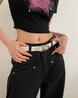 Boogzel Apparel Supernova Star Aesthetic Buckle Belt, view 6