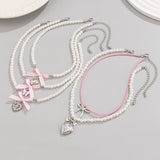 Boogzel Apparel Sweet Attitude Pearl Layered Necklace Set, view 5