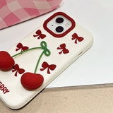 Boogzel Apparel Sweet Cherry 3D iPhone Case, view 3