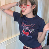 Boogzel Apparel Sweet Cherry Crop Top, view 3