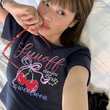 Boogzel Apparel Sweet Cherry Crop Top, view 4