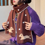 Boogzel Apparel Sweet Puppy Knit Scarf, view 2