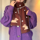 Boogzel Apparel Sweet Puppy Knit Scarf, view 3