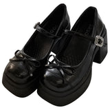 Boogzel Apparel Sweet Team Chunky Platform Mary Jane Heels, view 2