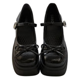 Boogzel Apparel Sweet Team Chunky Platform Mary Jane Heels, view 3