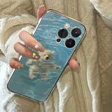 Boogzel Apparel Swimming Bear iPhone Case, view 2