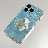 Boogzel Apparel Swimming Bear iPhone Case, view 3