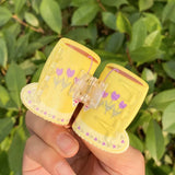 Boogzel Apparel Tea Cup Hair Claw Clip, view 5