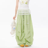 Boogzel Apparel Teen Craft 90s Plaid Baggy Pants, view 4