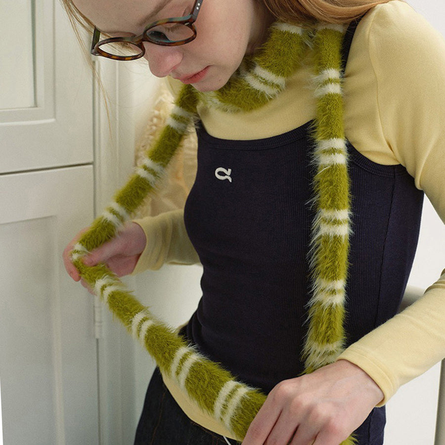 Boogzel Apparel Teen Craft Striped Skinny Scarf