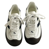 Boogzel Apparel Teen Craft White & Black Stripe Sneakers, view 2
