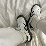 Boogzel Apparel Teen Craft White & Black Stripe Sneakers, view 6
