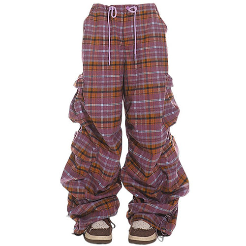 Boogzel Apparel Teen Spirit Plaid Cargo Pants