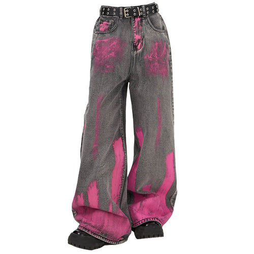 Boogzel Apparel Teenage Crush Graffiti Baggy Jeans