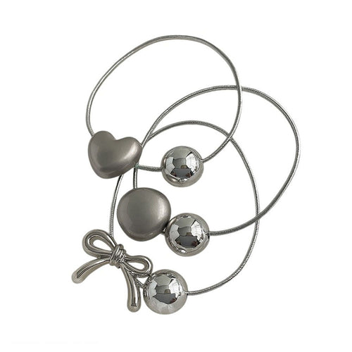 Boogzel Apparel Teenage Drama Silver Hair Ties