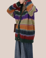 Boogzel Apparel Teenage Dream Striped Cardigan, view 2