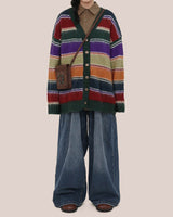 Boogzel Apparel Teenage Dream Striped Cardigan, view 3
