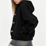Boogzel Apparel The Problem Child Metal Clasp Zip-Up Hoodie, view 4