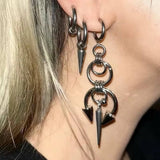 Boogzel Apparel The Problem Child Spike Earrings, view 2