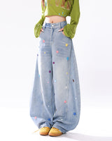 Boogzel Apparel The Problem Child Wide Leg Jeans, view 3