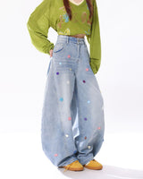 Boogzel Apparel The Problem Child Wide Leg Jeans, view 4