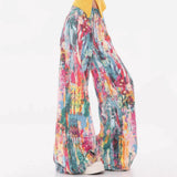 Boogzel Apparel Tie-Dye Wide-Leg Jeans, view 4
