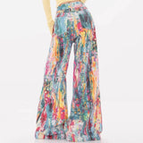 Boogzel Apparel Tie-Dye Wide-Leg Jeans, view 5