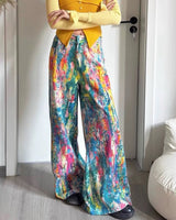 Boogzel Apparel Tie-Dye Wide-Leg Jeans, view 6