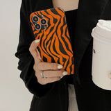 Boogzel Apparel Tiger Pattern iPhone Case, view 4